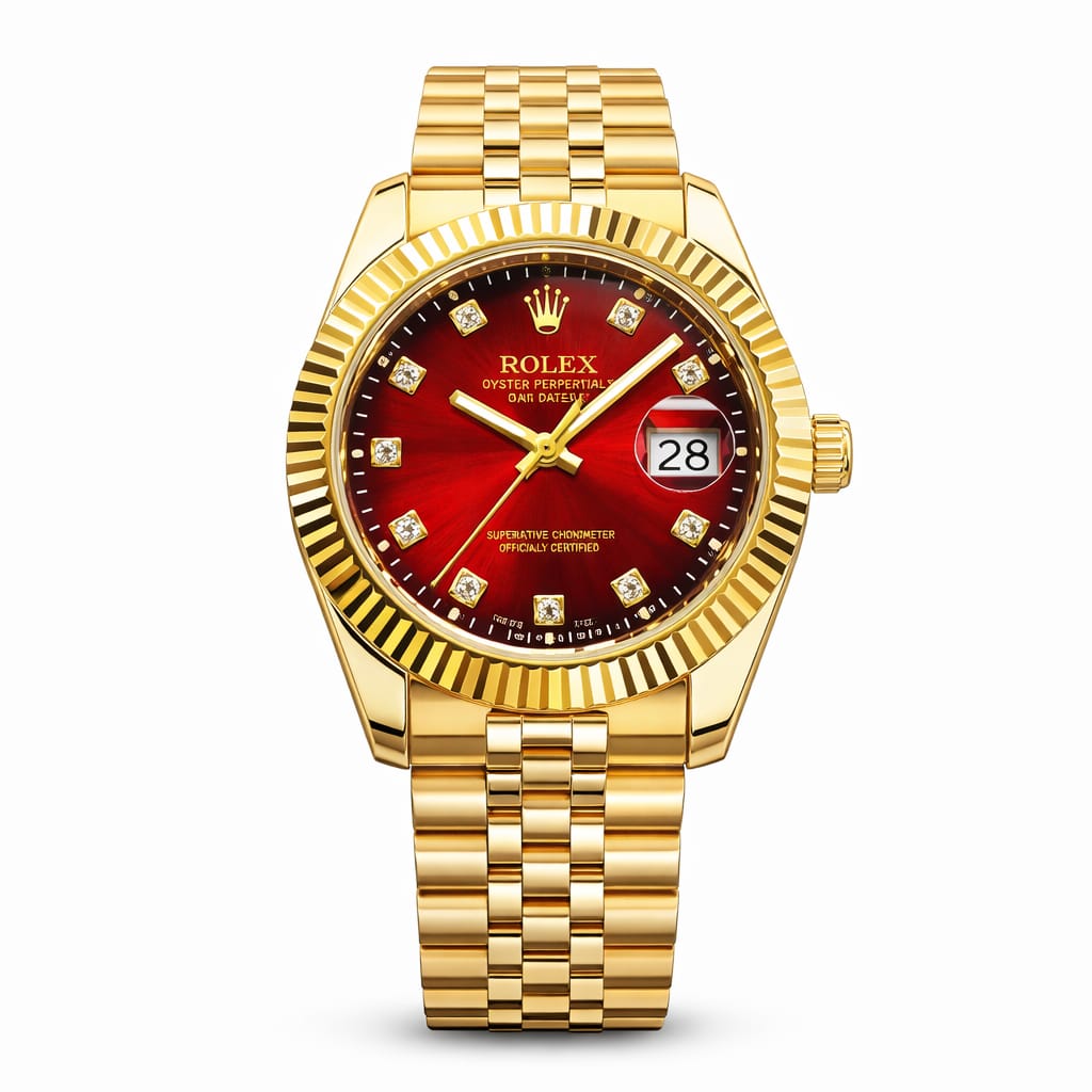Premium Gold Bracelet Watch with Date Display