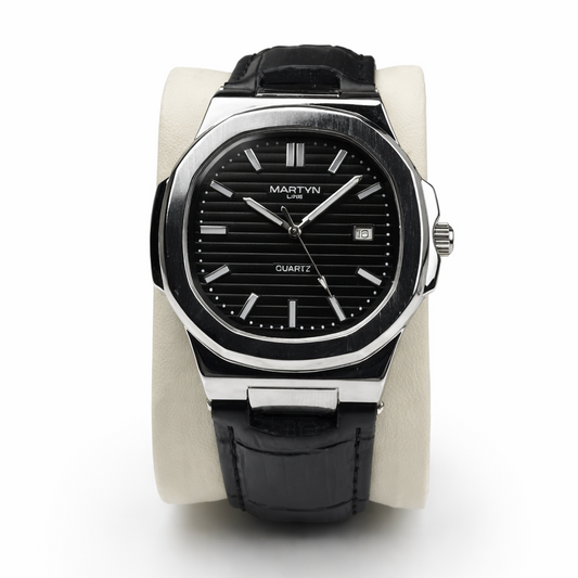Martyn Line Black Dial Quartz Watch