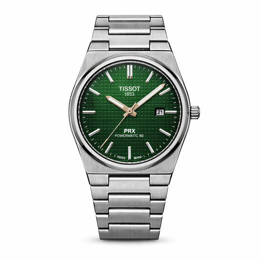Luxury Green Textured Dial Stainless Steel Watch – Automatic Style Design