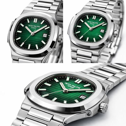 Premium Green Dial Men's Stainless Steel Luxury Watch